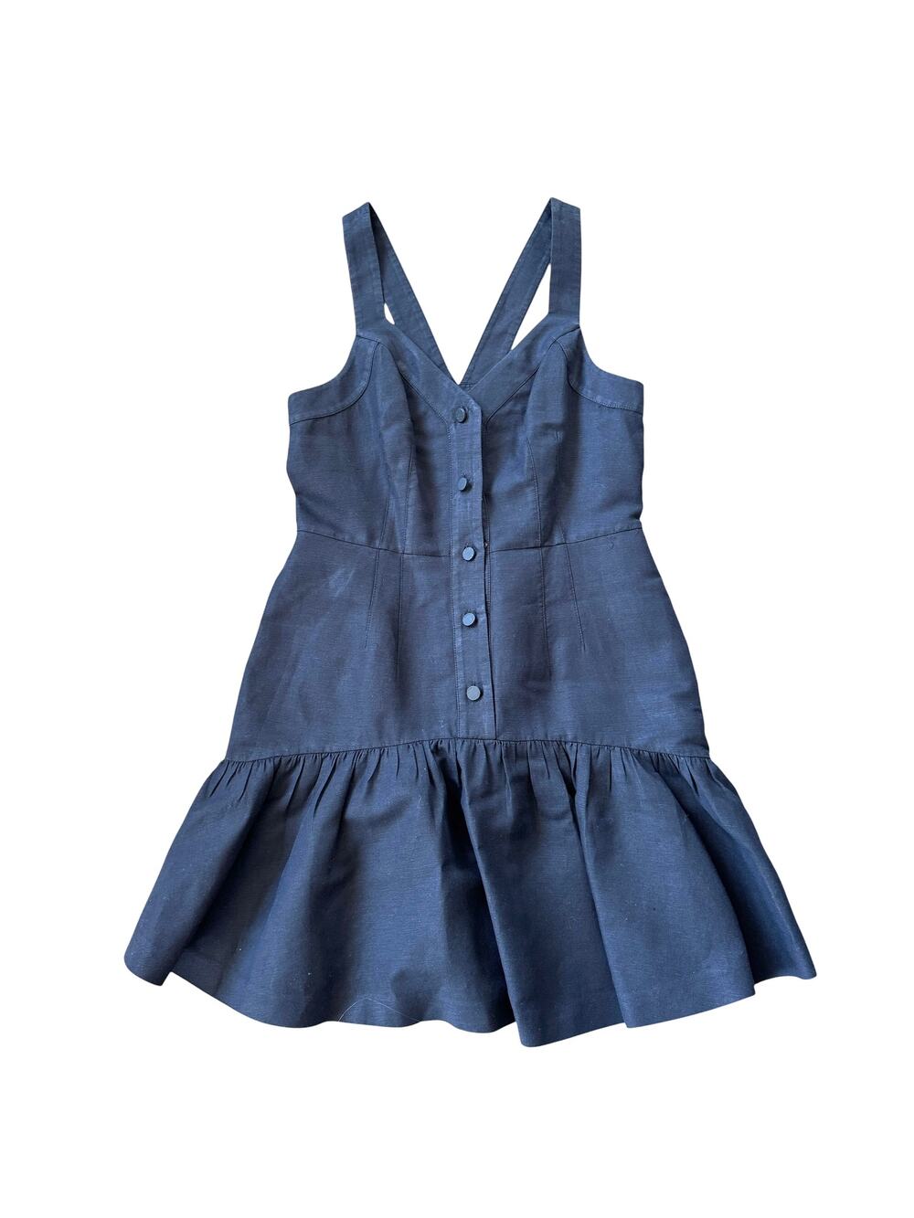 Ted Baker Linen Mini Dress Navy
